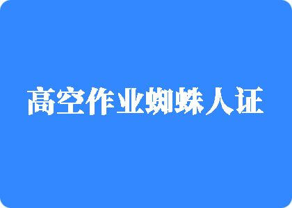 黑屌操逼视频高空作业蜘蛛人证